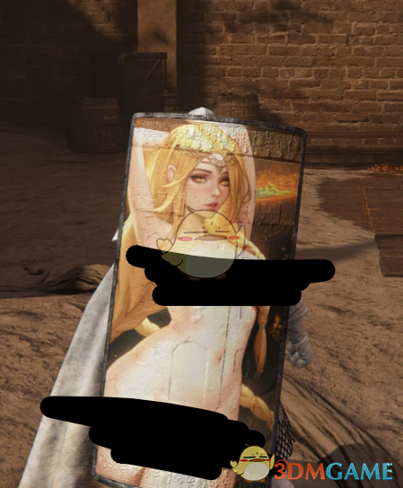 《艾尔登法环》城寨塔盾果体女王玛丽卡图案MOD