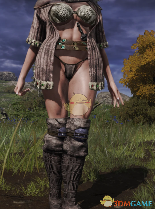 《艾尔登法环》流浪商人套装比基尼化MOD