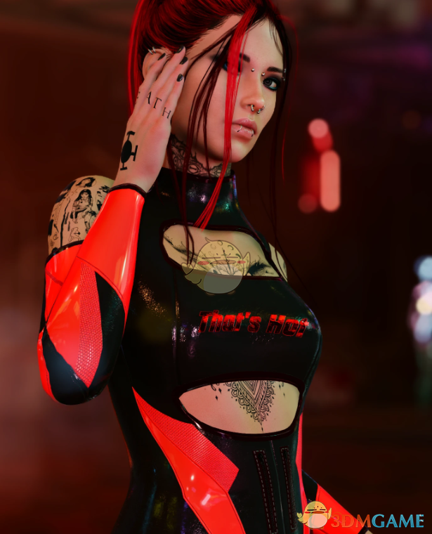 《赛博朋克2077》夜之城紧身作战衣MOD