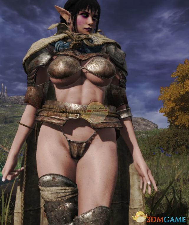 《艾尔登法环》流浪骑士铠甲比基尼化MOD