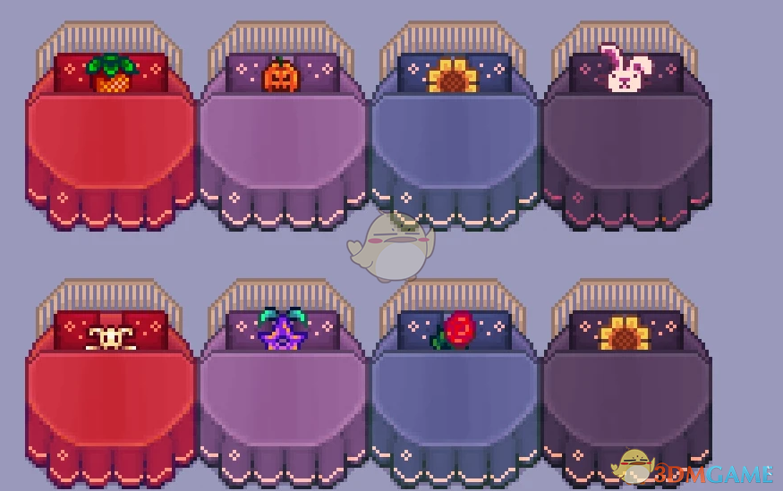 《星露谷物语》多种风格圆床家具包MOD