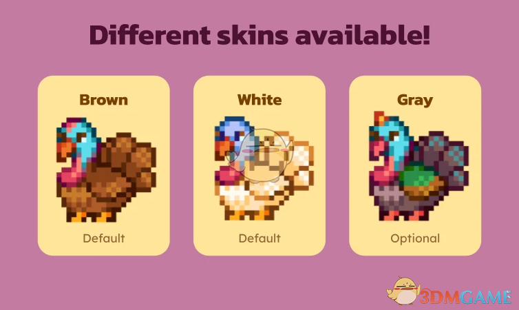 《星露谷物语》添加火鸡作为新的谷仓动物MOD