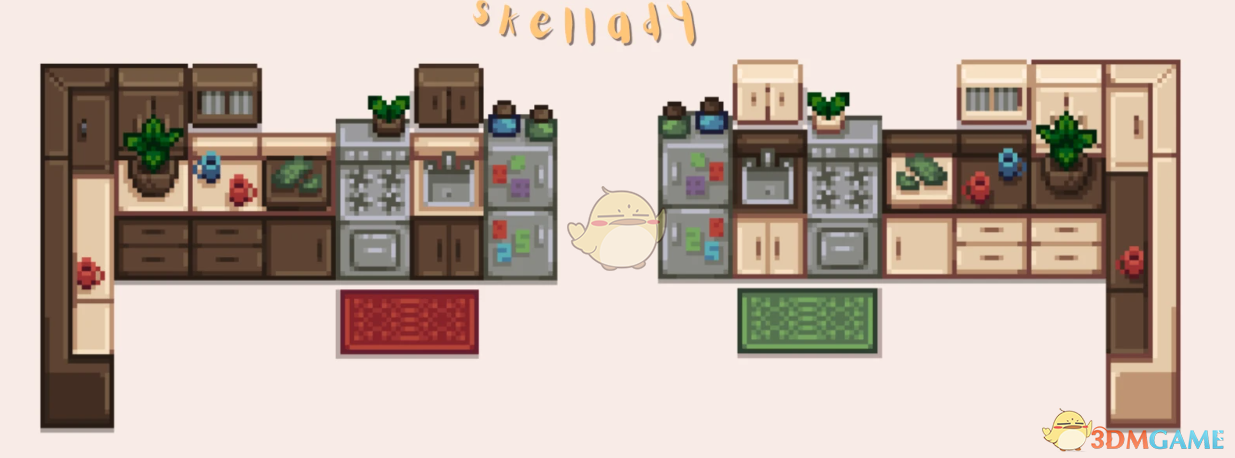 《星露谷物语》舒适巧克力风厨房MOD