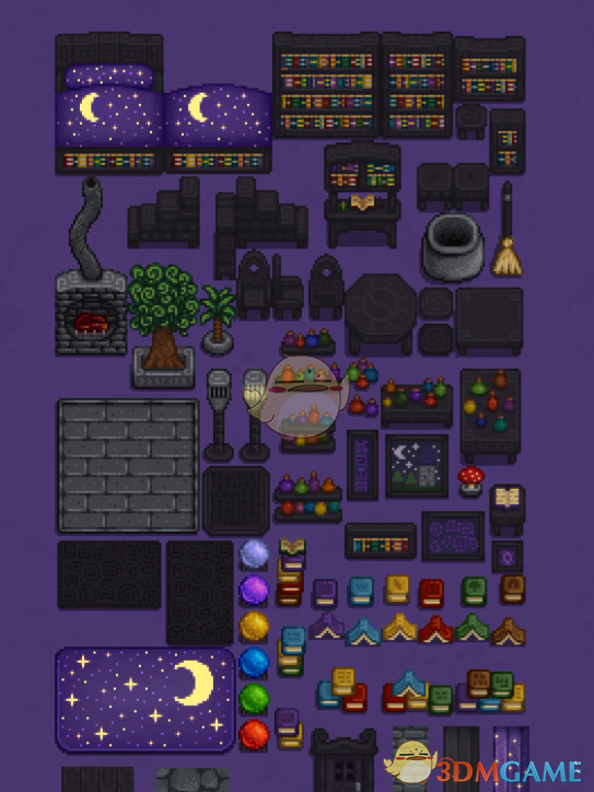 《星露谷物语》黑魔法师风格的家具MOD