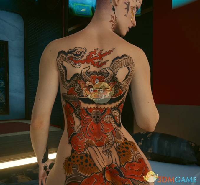 《赛博朋克2077》YZ日本黑道魈纹身MOD