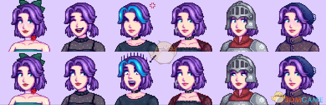 《星露谷物语》阿比盖尔的新发型MOD