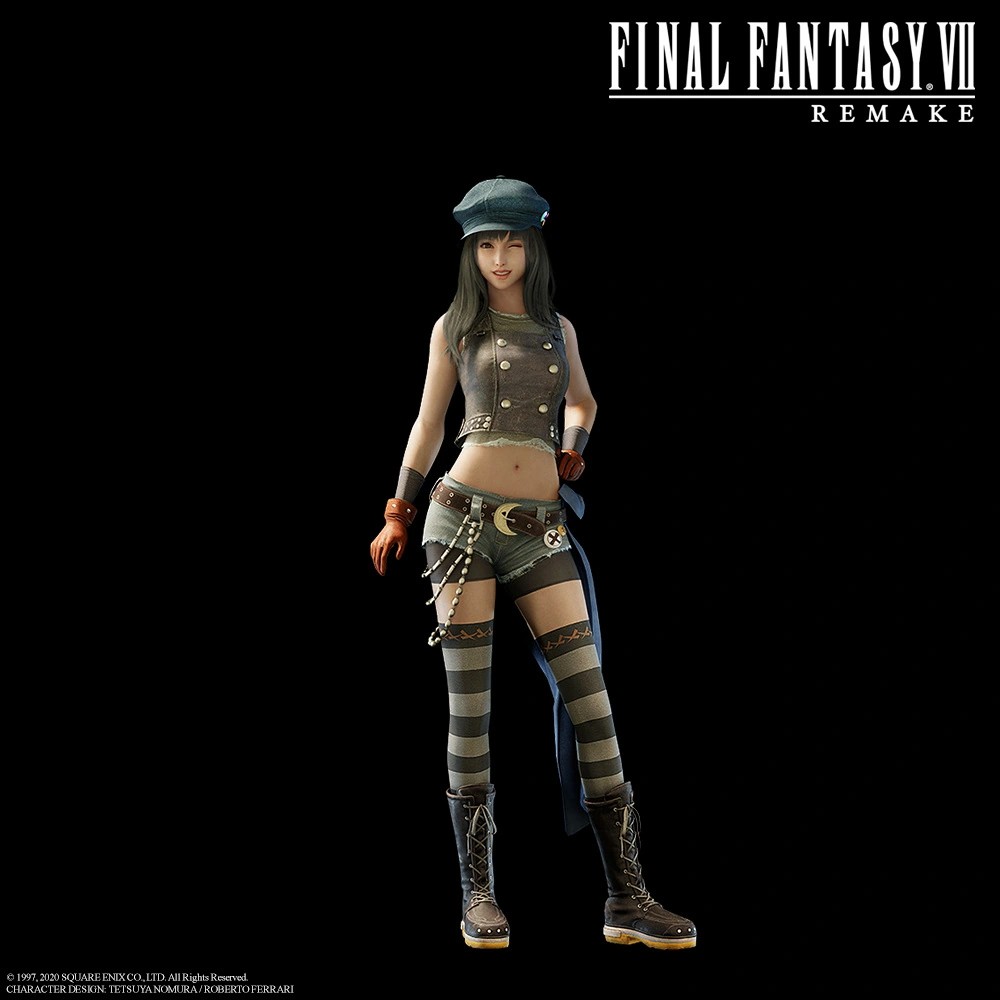 《最终幻想7：重制版》凯莉早期概念图 很撩人哟