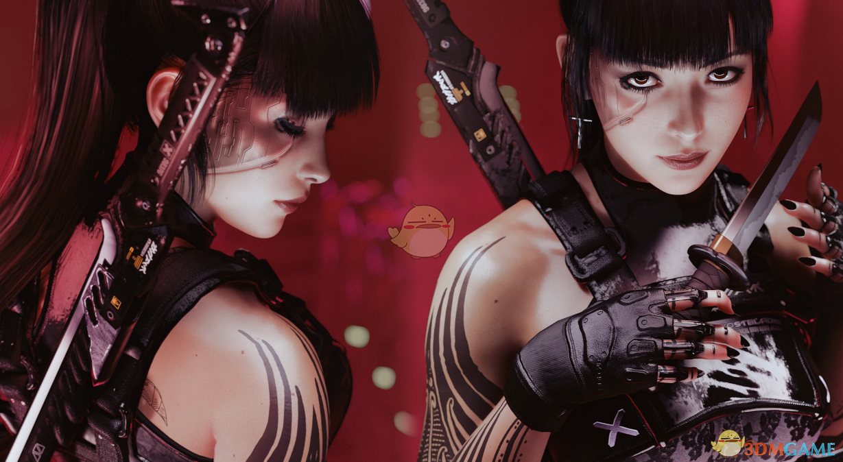 《赛博朋克2077》DXV刺客女孩套装2MOD