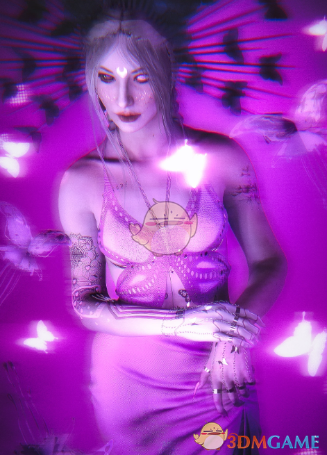 《赛博朋克2077》AXB蝴蝶钩针上衣MOD