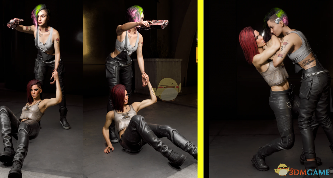 《赛博朋克2077》情侣定制姿势包MOD