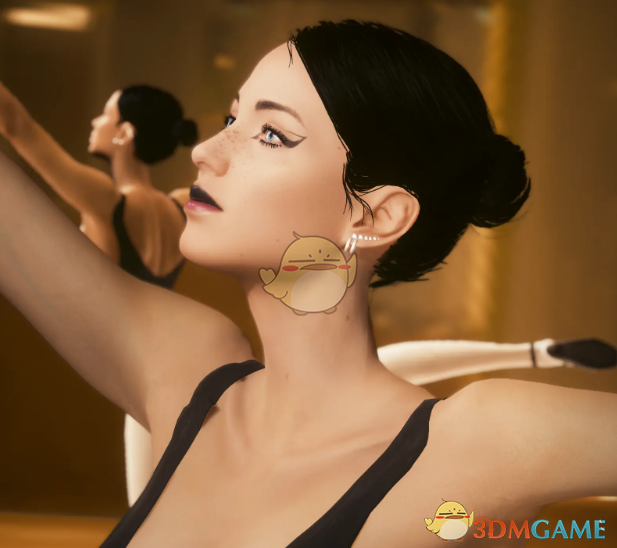 《赛博朋克2077》芭蕾舞女演员发髻MOD