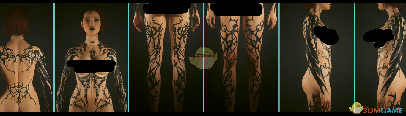 《赛博朋克2077》怪异女巫纹身MOD