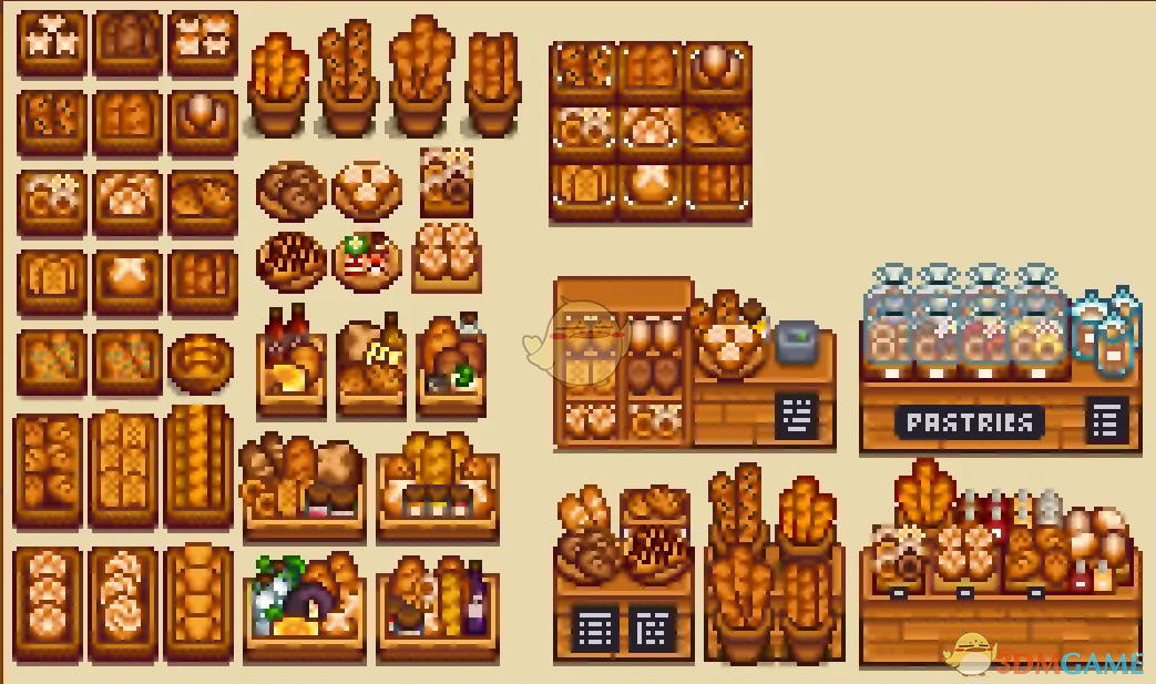 《星露谷物语》HxW面包市场家具MOD