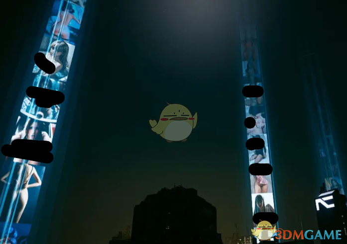 《赛博朋克2077》更性感的全息广告MOD