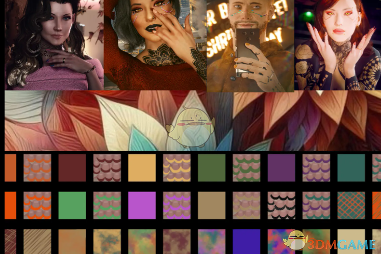 《赛博朋克2077》浪漫秋日美甲包MOD