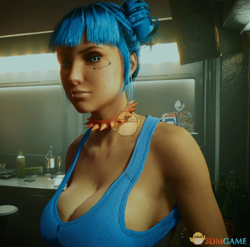 《赛博朋克2077》更加丰满曲线玲珑的刚烈女团MOD