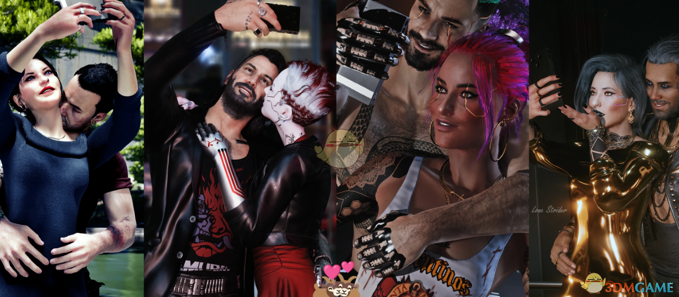 《赛博朋克2077》恋人情投意合姿势包MOD