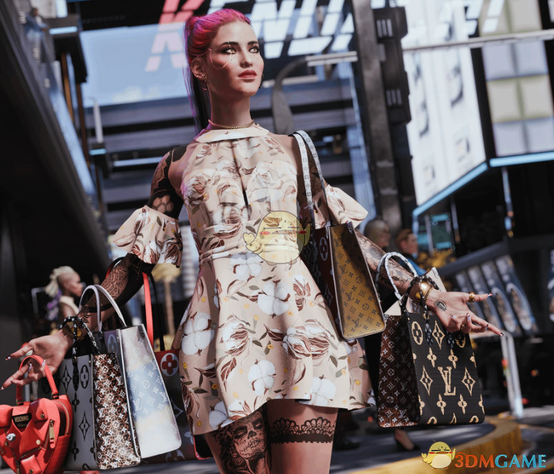 《赛博朋克2077》日常购物袋道具包MOD