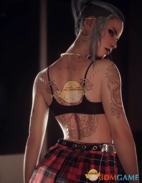 《赛博朋克2077》夏娃的维京纹身MOD