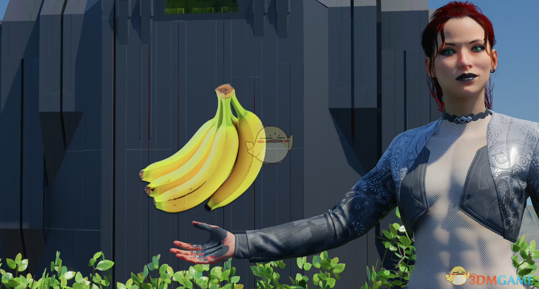 《赛博朋克2077》荒板塔标志替换为香蕉MOD