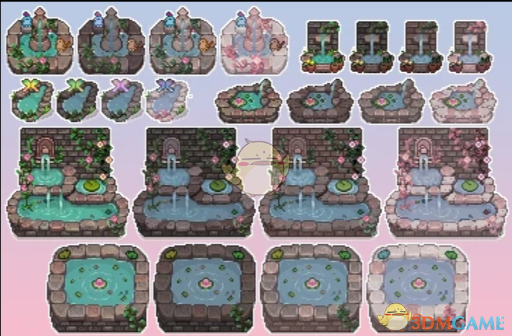 《星露谷物语》HXW仙女喷泉家具重新纹理MOD