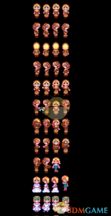 《星露谷物语》短发海莉的人像和模型MOD