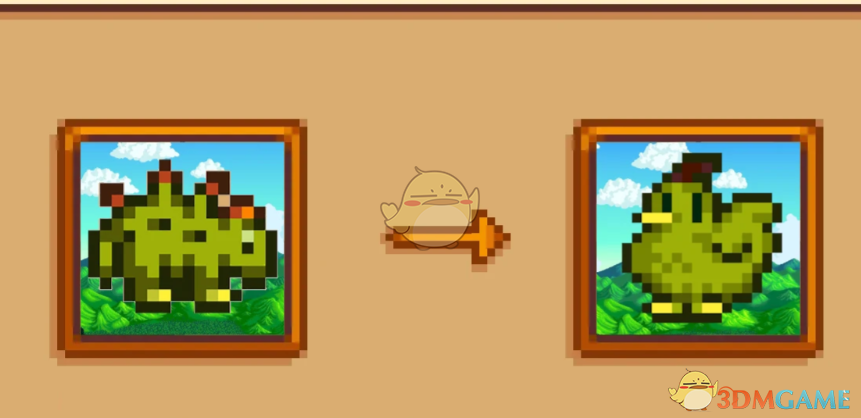 《星露谷物语》小鸡取代恐龙纹理MOD