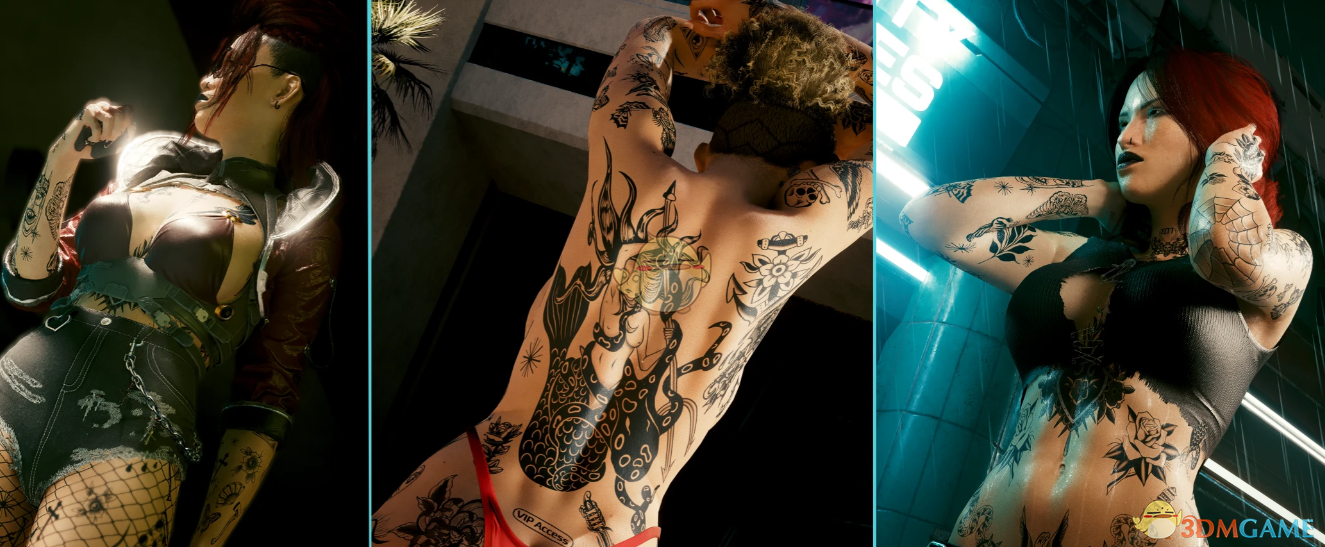 《赛博朋克2077》传统美式纹身MOD