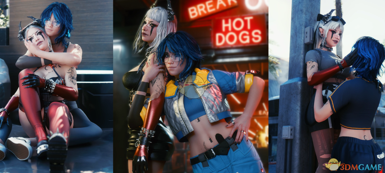 《赛博朋克2077》GT情侣姿势包MOD