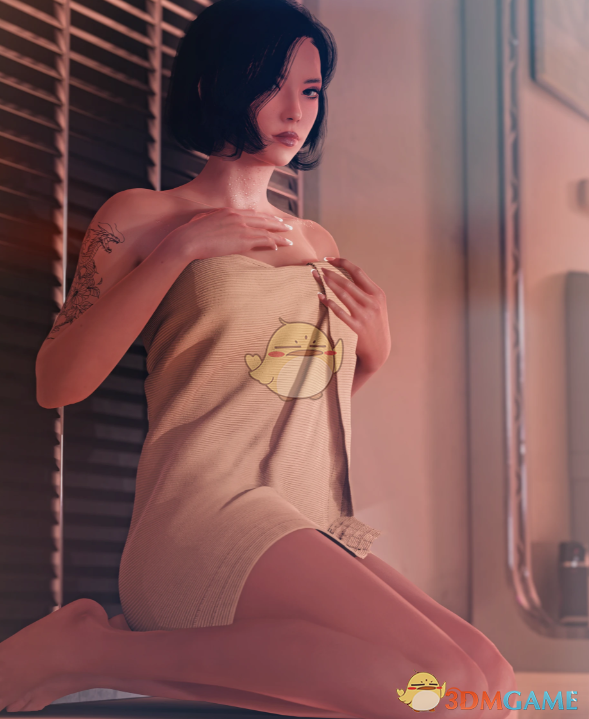 《赛博朋克2077》闺房少女浴巾套装MOD