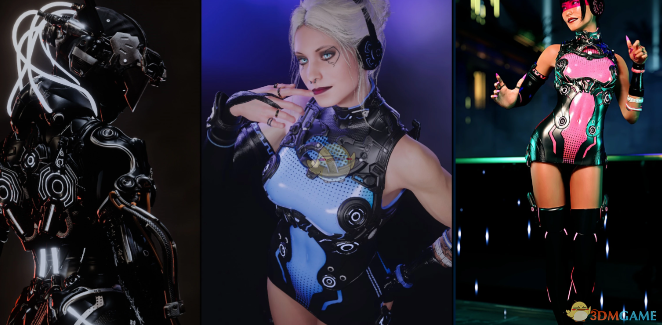 《赛博朋克2077》第一后裔露娜机甲套装MOD