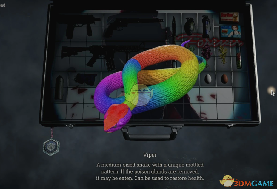 《生化危机4：重制版》蝰蛇七色彩虹纹理MOD