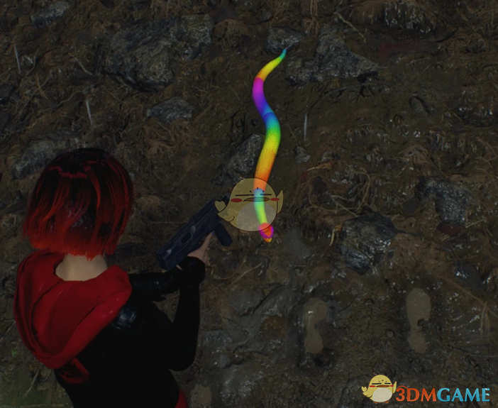 《生化危机4：重制版》蝰蛇七色彩虹纹理MOD