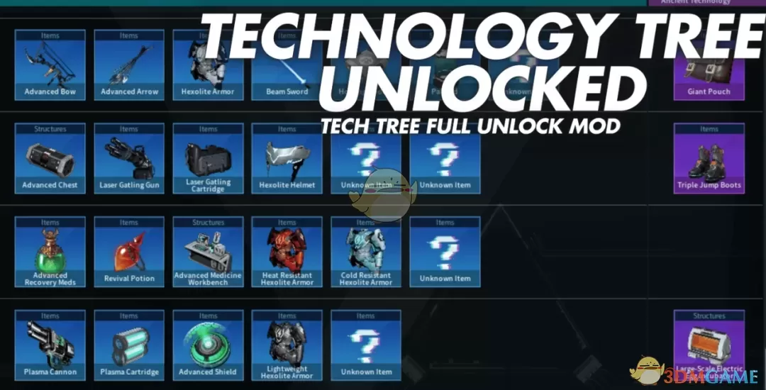 《幻兽帕鲁》解锁科技树MOD