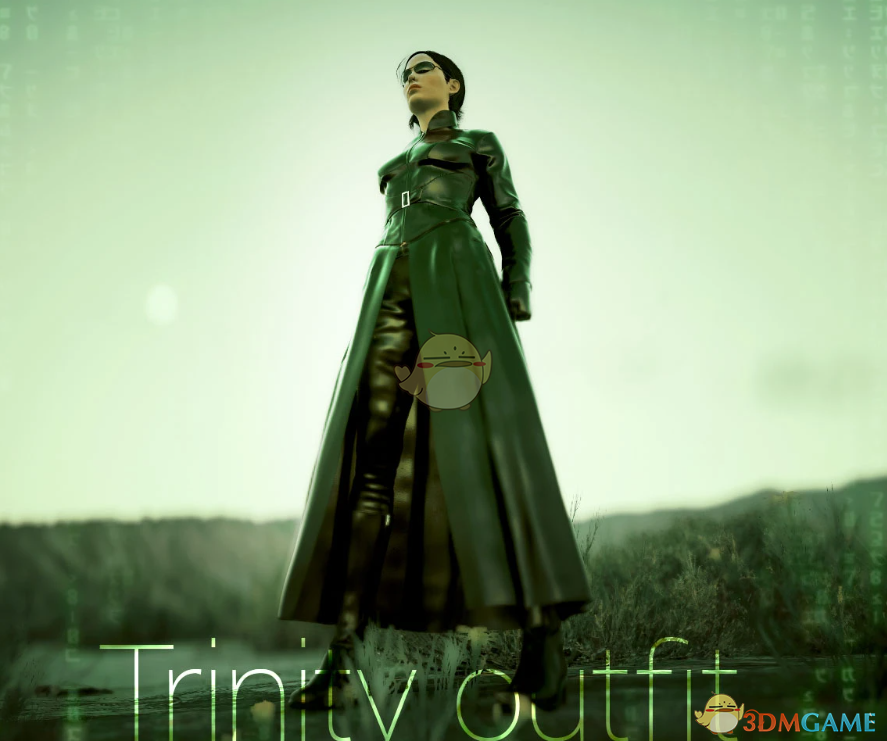 《赛博朋克2077》黑客帝国崔妮蒂风衣MOD