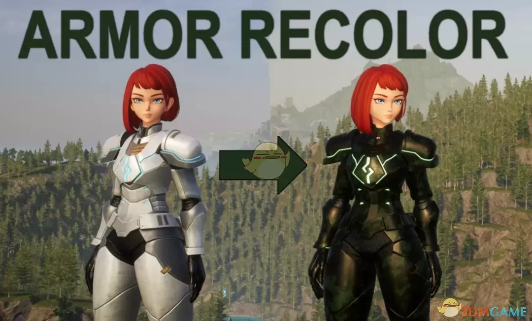 《幻兽帕鲁》迷彩塑钢盔甲MOD