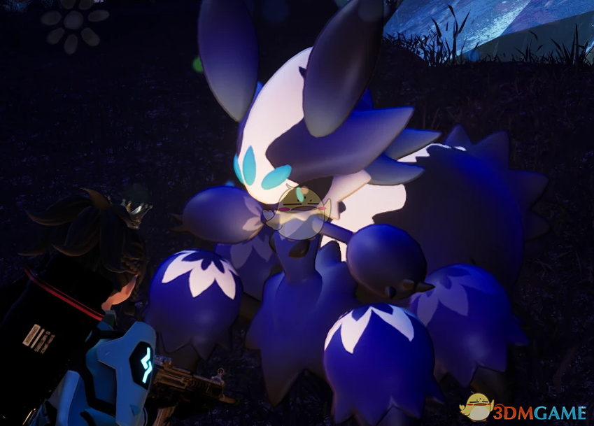 《幻兽帕鲁》桃蛛娘宝石蓝纹理MOD