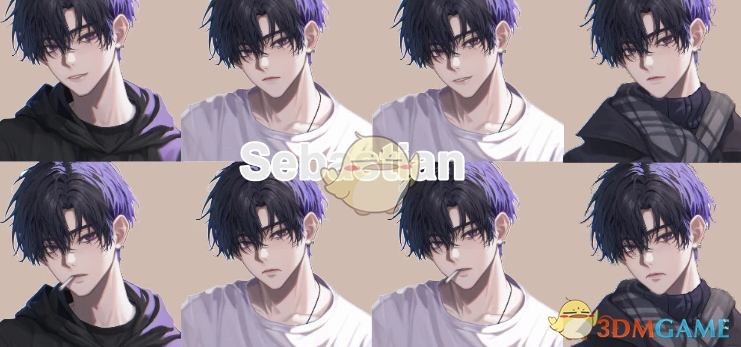 《星露谷物语》塞巴斯蒂安高分辨率动漫人像MOD