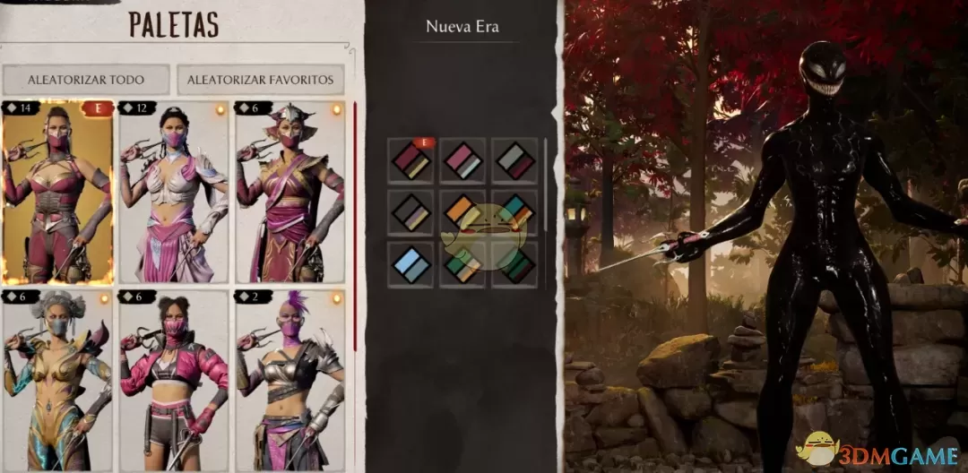 《真人快打1》漫威女毒液替换美莲娜MOD