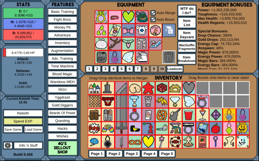 《NGU IDLE》游戏库