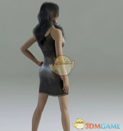 《InZOI》金色条纹礼裙MOD