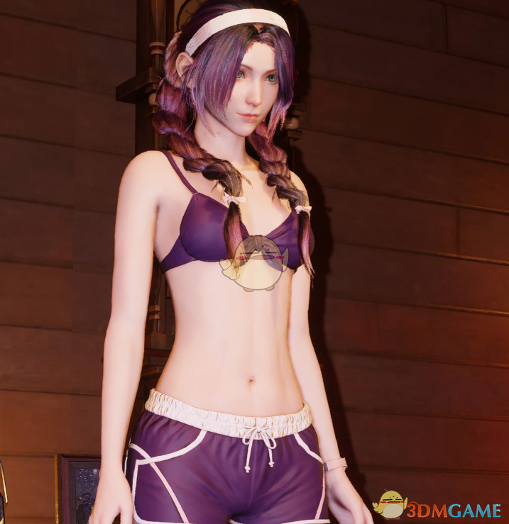 《最终幻想7：重生》爱丽丝的紫色沙滩比基尼MOD