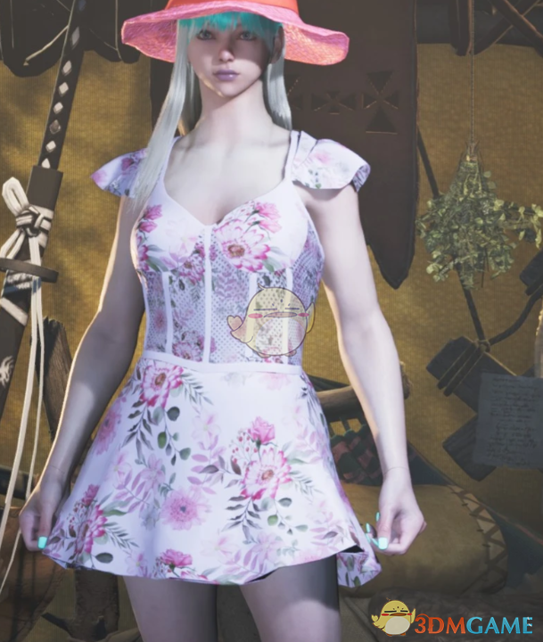 《怪物猎人：荒野》碎花连衣裙MOD