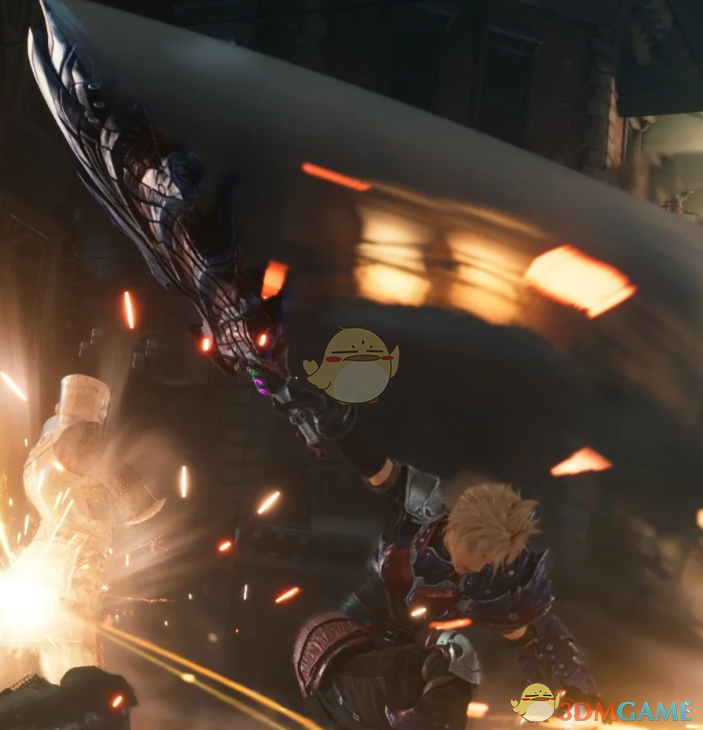 《最终幻想7：重制版》克劳德的怪猎斩龙套装MOD