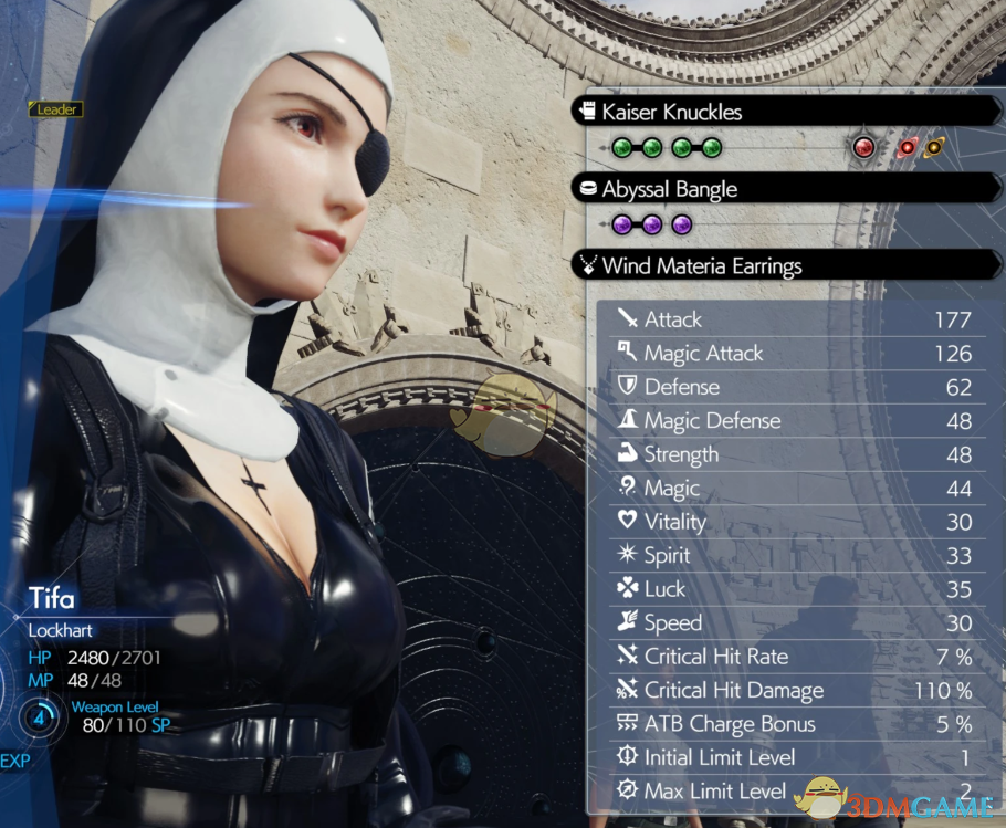 《最终幻想7：重生》蒂法的邪恶修女套装MOD