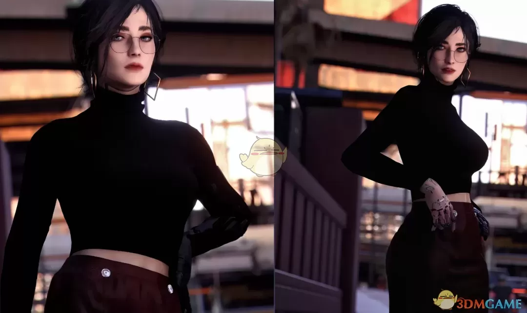 《赛博朋克2077》女友短裙套装MOD