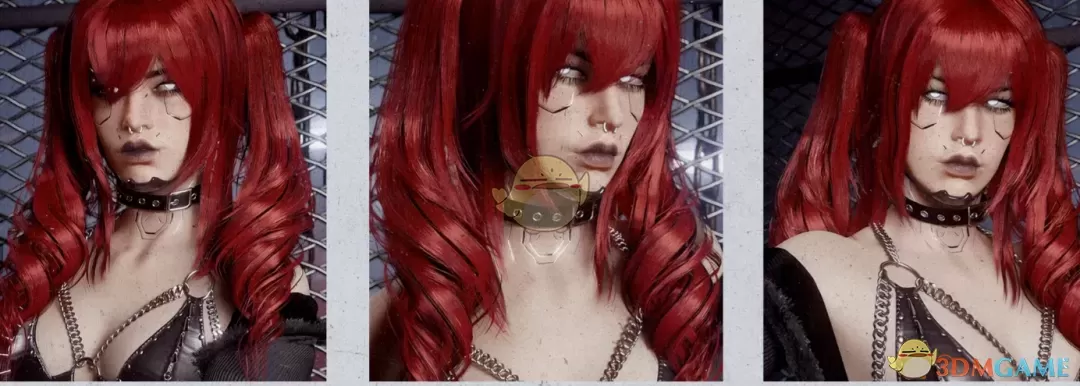 《赛博朋克2077》螺旋双马尾发型MOD