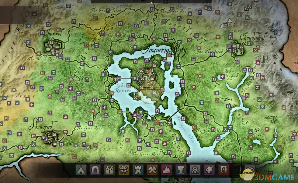 《上古卷轴4：湮灭重制版》彩色游戏地图MOD