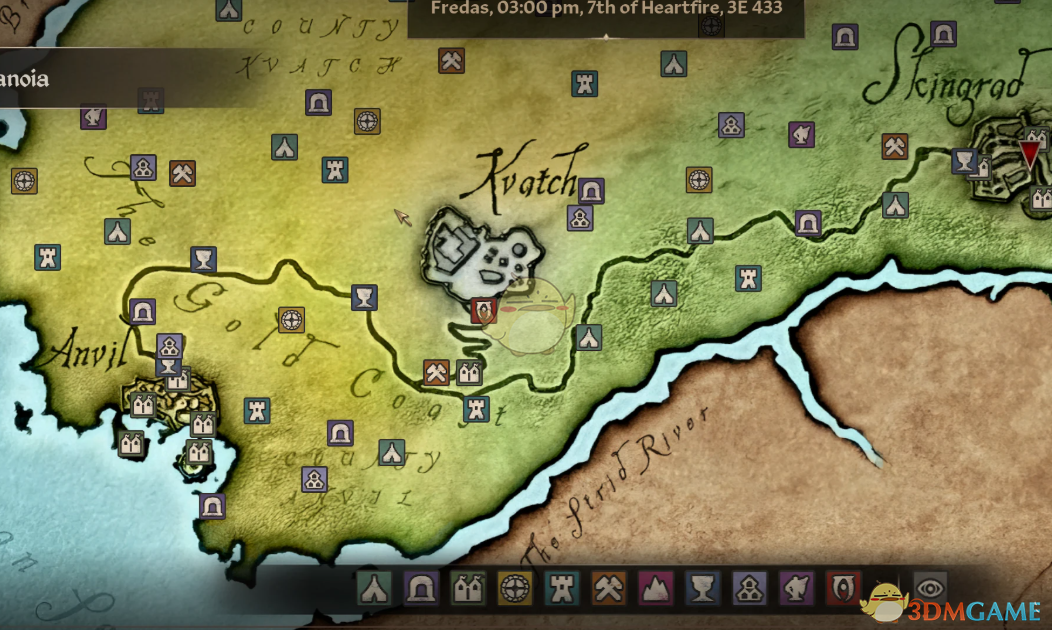 《上古卷轴4：湮灭重制版》彩色游戏地图MOD