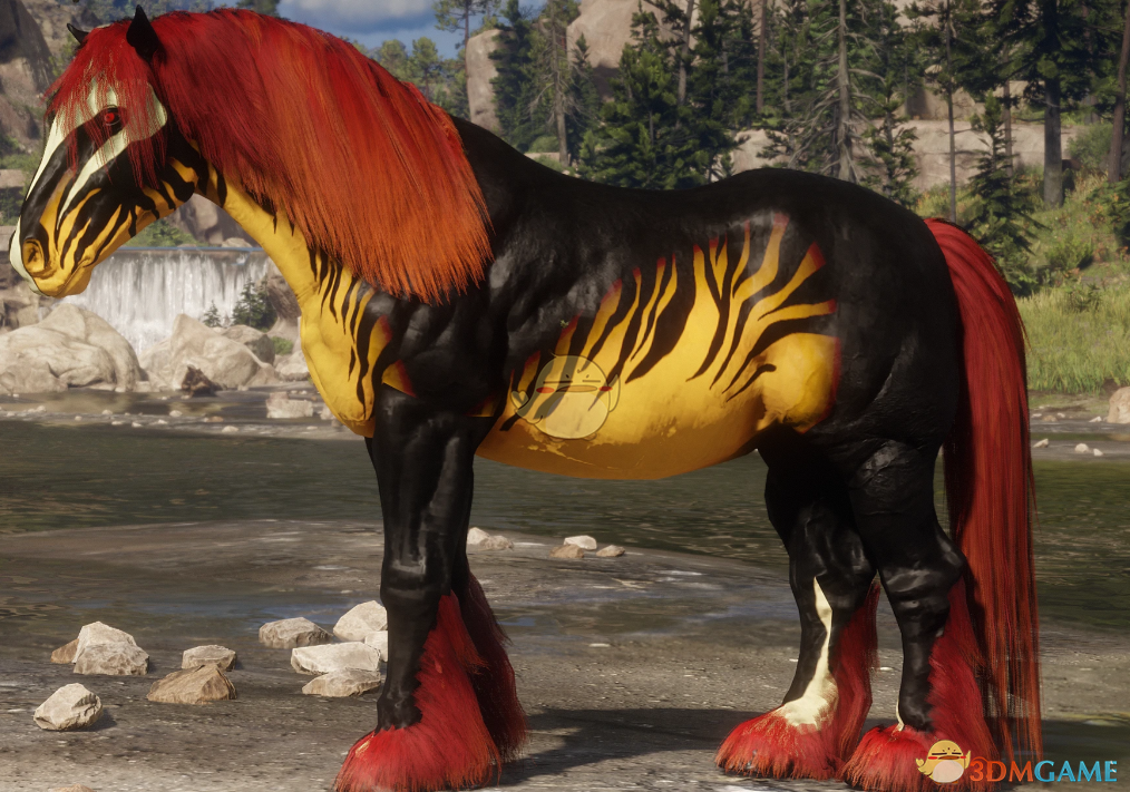 《荒野大镖客2》地狱赤焰战马MOD